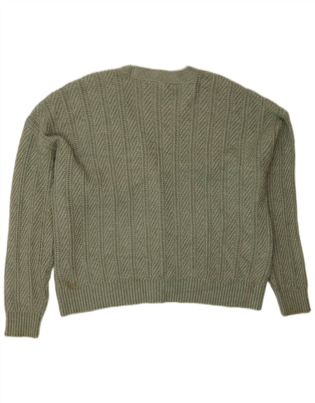 Marks & Spencer Damen Strickjacke UK 18 XL Grün Polyester
