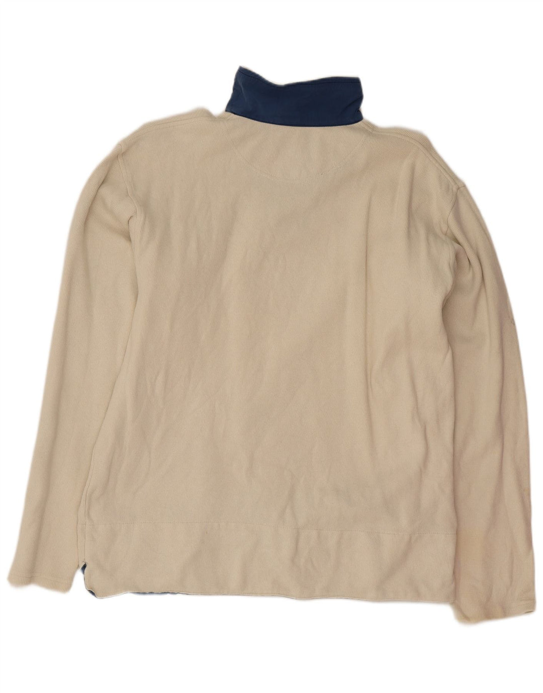 Sergio Tacchini Herren-Oberteil mit Reißverschluss, langärmlig, mittelbeige Baumwolle