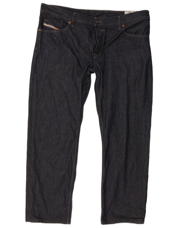 Diesel Herren Waykee Regular Straight Jeans W40 L30 Marineblaue Baumwolle