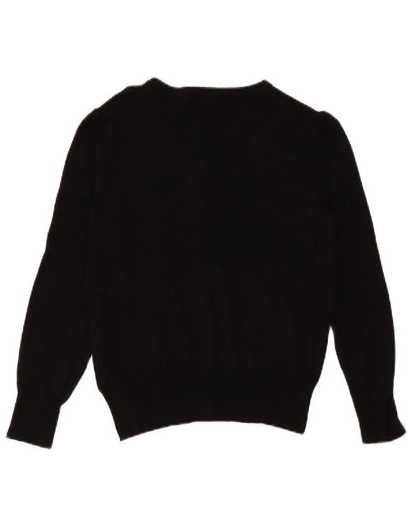 Marks & Spencer Damen-Cardigan-Pullover UK 14 Mittelschwarze Viskose