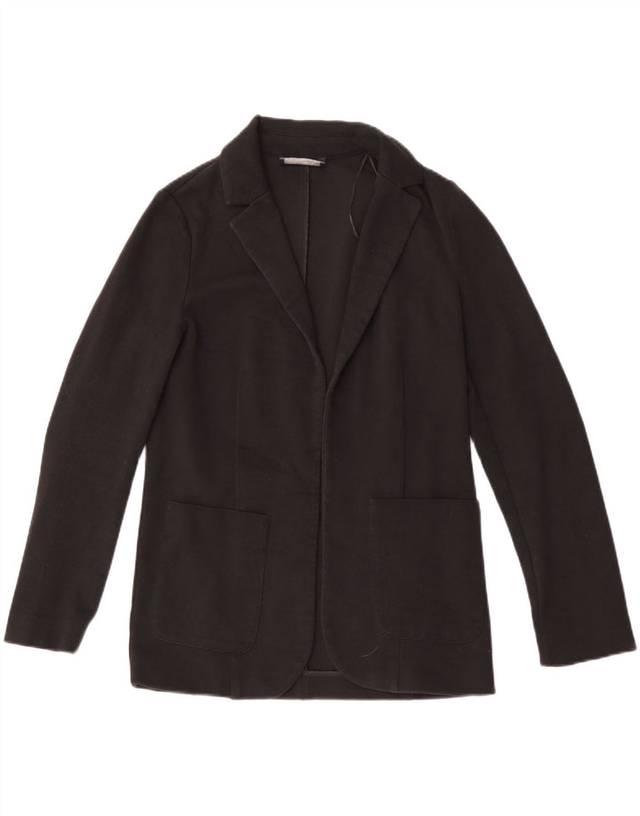 Marks & Spencer Damen offene Blazerjacke UK 6 XS Schwarz Polyester