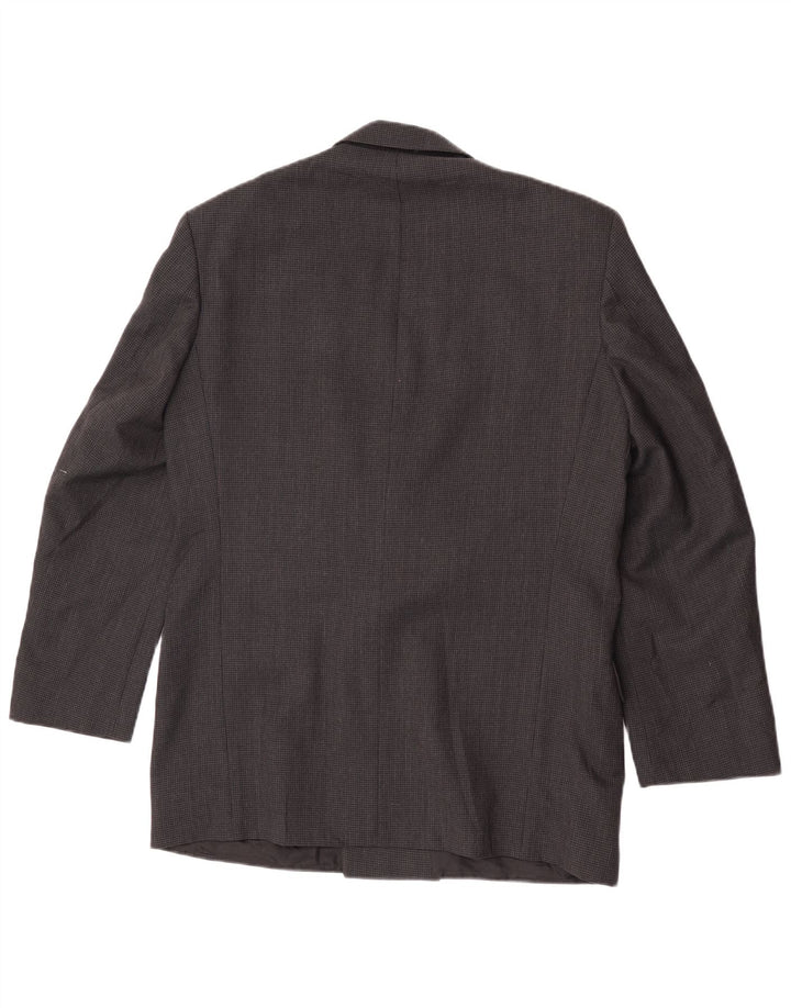 Marks & Spencer Herren Zweireihiger Blazer Jacke UK 38 Mittelgrau