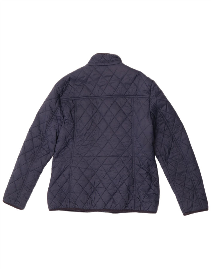 Marks & Spencer Damen Steppjacke UK 12 Medium Navy Blue Polyamid