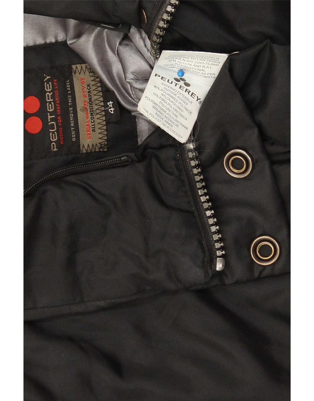 PEUTEREY Damen Bomberjacke IT 44 Mittelschwarzes Polyamid