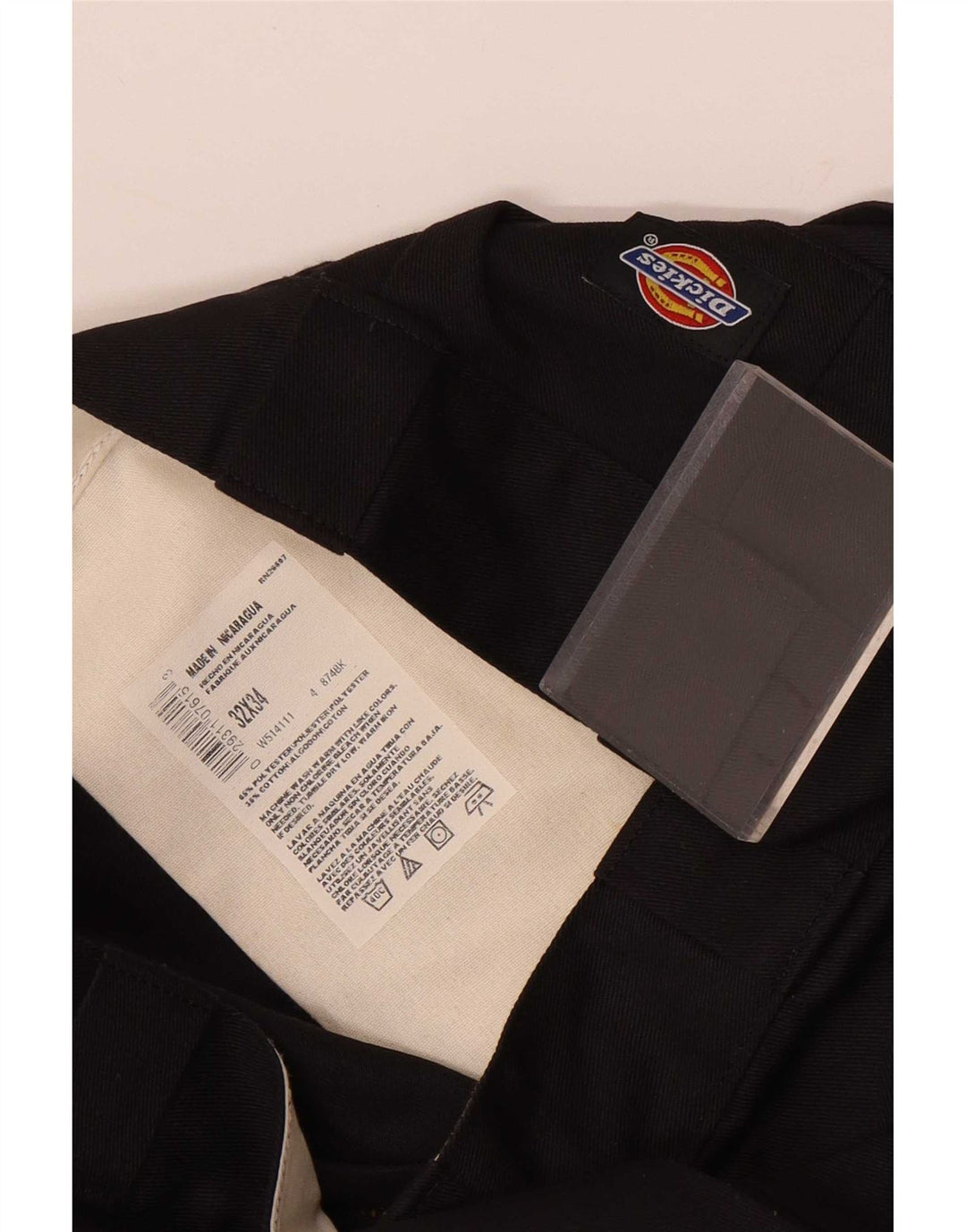 Dickies Herren Straight Chino Hose W32 L34 Schwarz Polyester