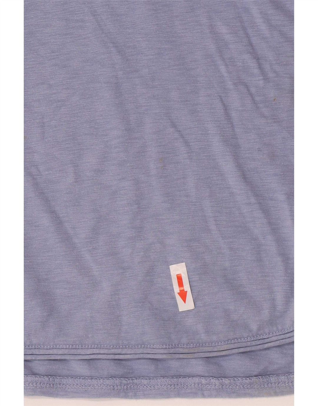 White Stuff Damen Top Langarm UK 12 Mittelblaue Baumwolle