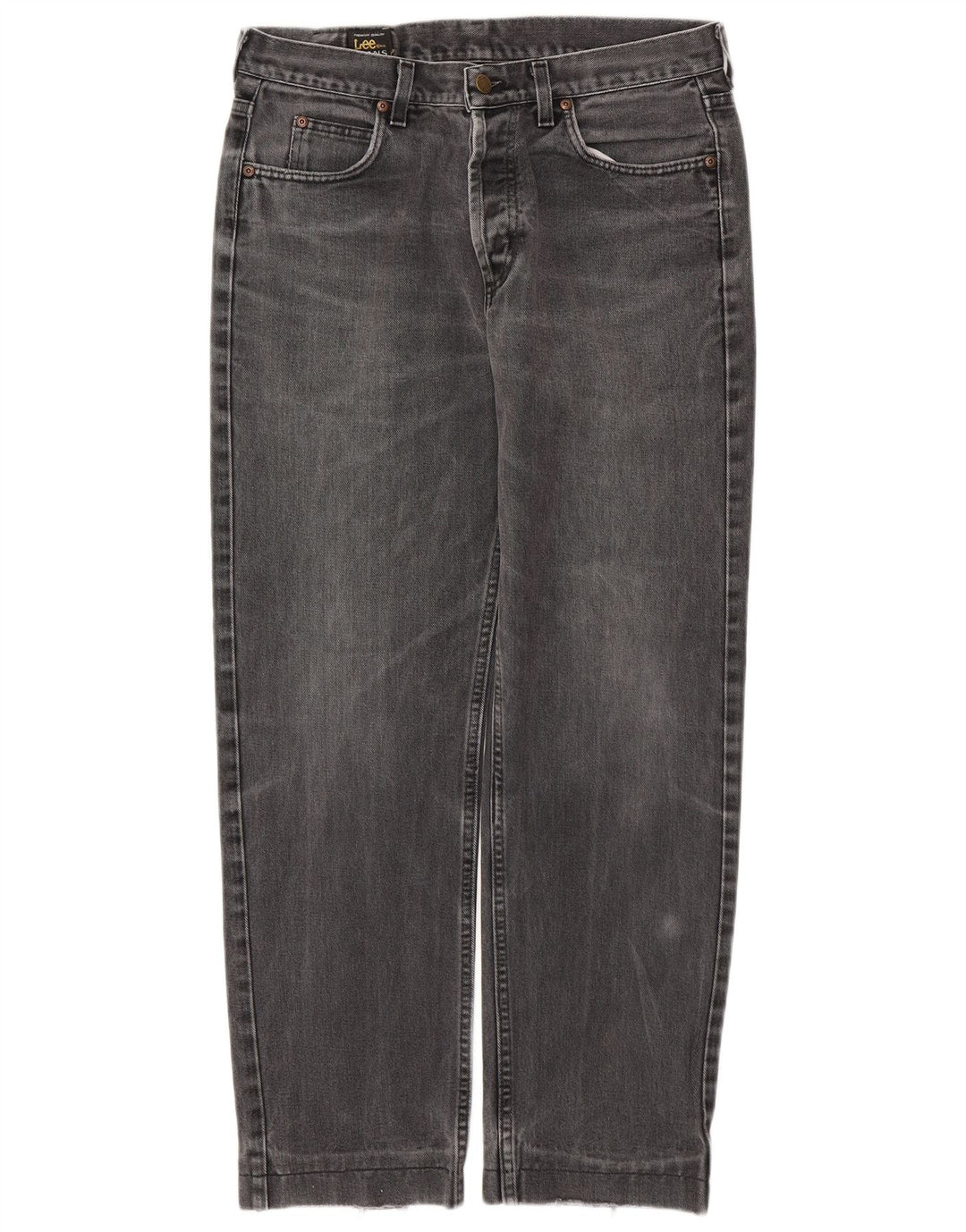 LEE Herren Chicago Straight Jeans W33 L29 Graue Baumwolle