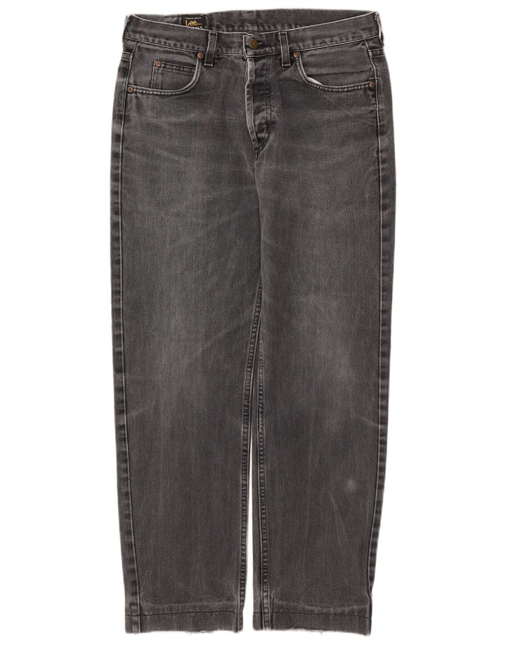 LEE Herren Chicago Straight Jeans W33 L29 Graue Baumwolle