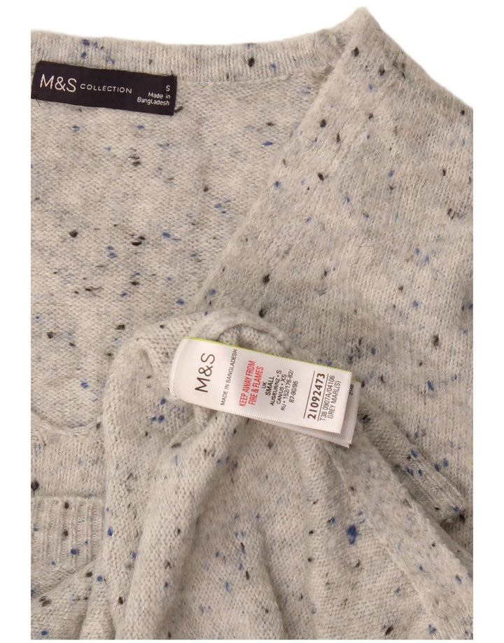 Übergroßer Damen-Pullover mit V-Ausschnitt, Gr. 10, Größe S