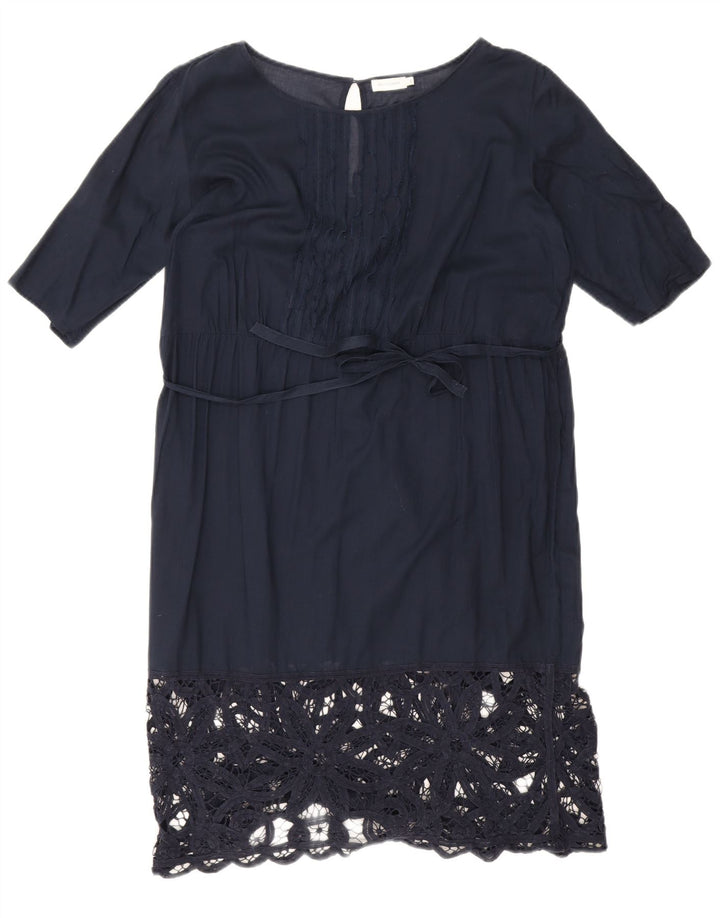 Henry Cottons Damen Etuikleid IT 46 Large Marineblau