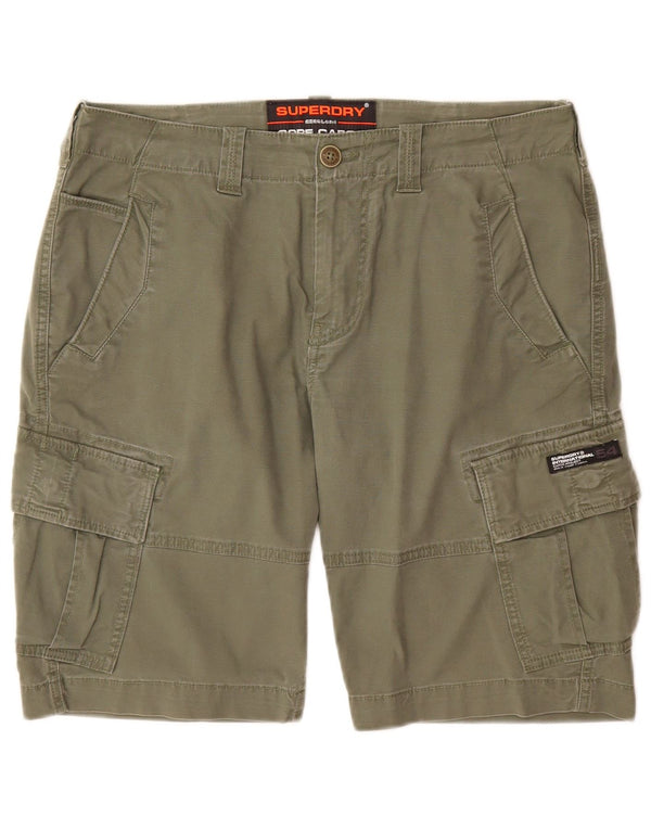Superdry Herren Cargoshorts W32 Medium Khaki Baumwolle