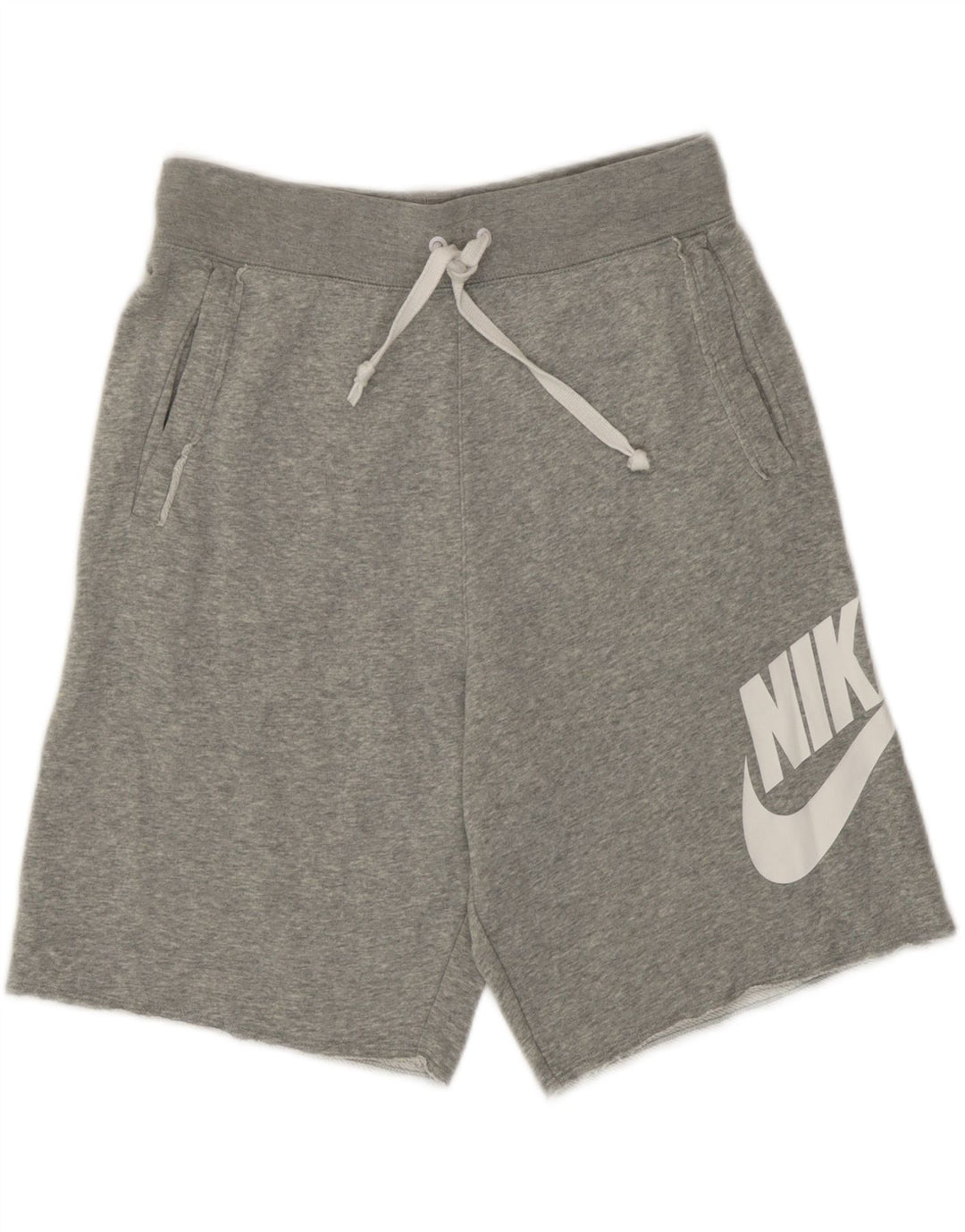 Nike Herren-Sportshorts mit Grafik, Größe S, graue Baumwolle