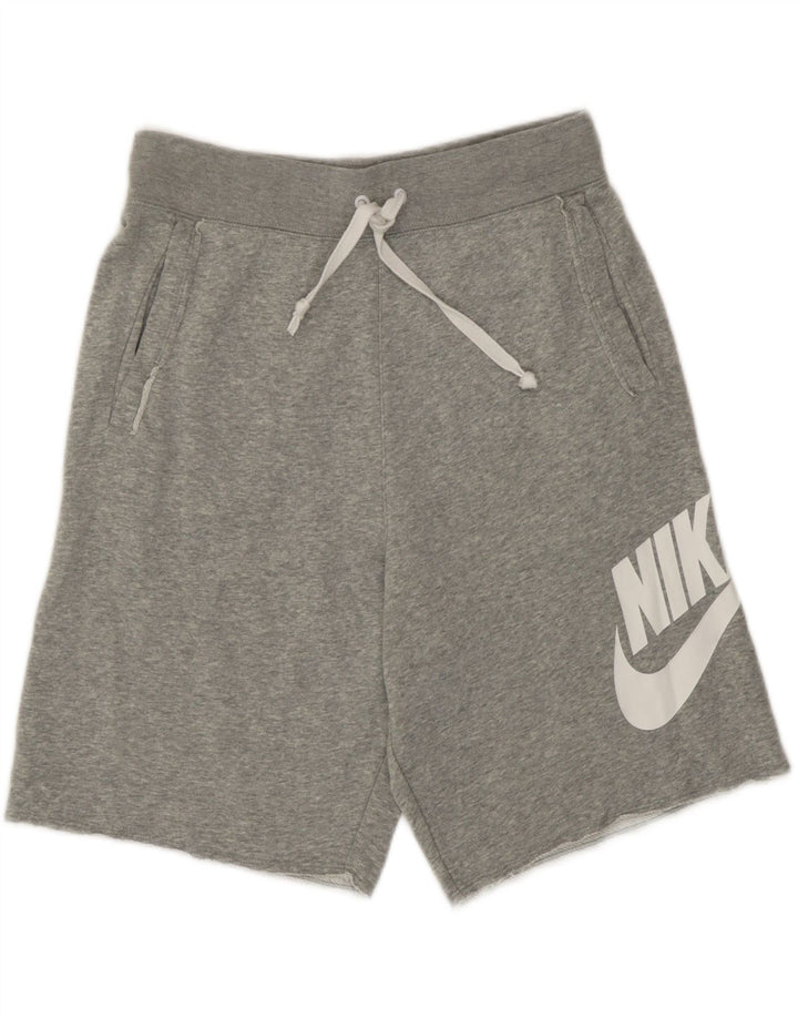 Nike Herren-Sportshorts mit Grafik, Größe S, graue Baumwolle