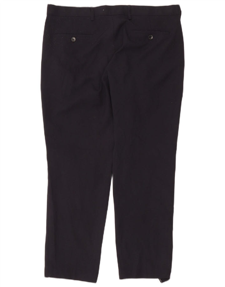 Marks & Spencer Herren-Chinohose mit normaler Passform, W36 L27, marineblaues Polyester