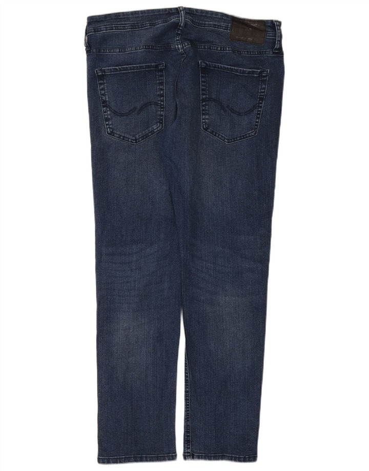 Jack & Jones Herren Slim Jeans W34 L30 Marineblaue Baumwolle