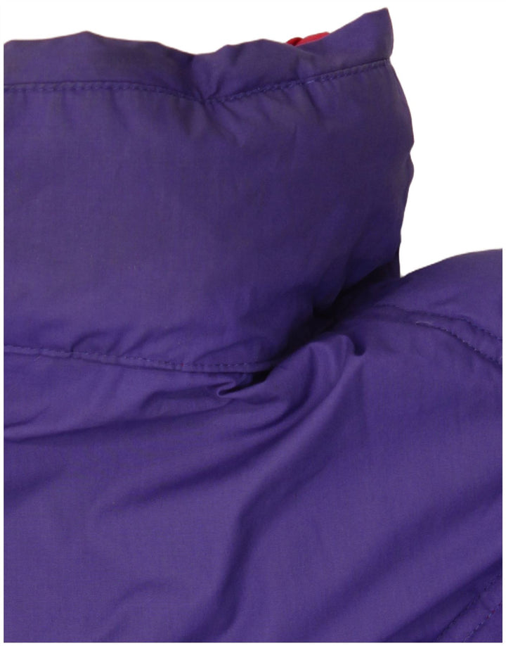 DIADORA Herren Übergroße wendbare wattierte Jacke UK 42 XL Rot Polyester