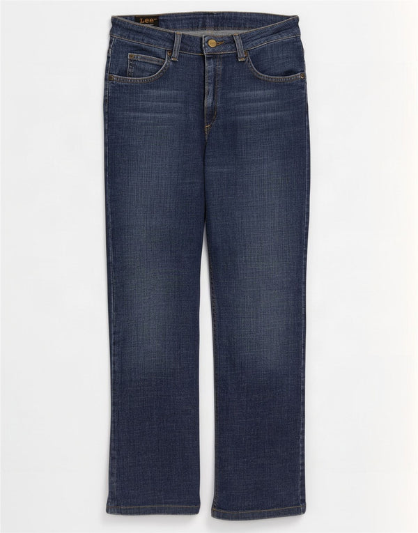 Lee Damen Cameron Bootcut Jeans W30 L30 Blaue Baumwolle