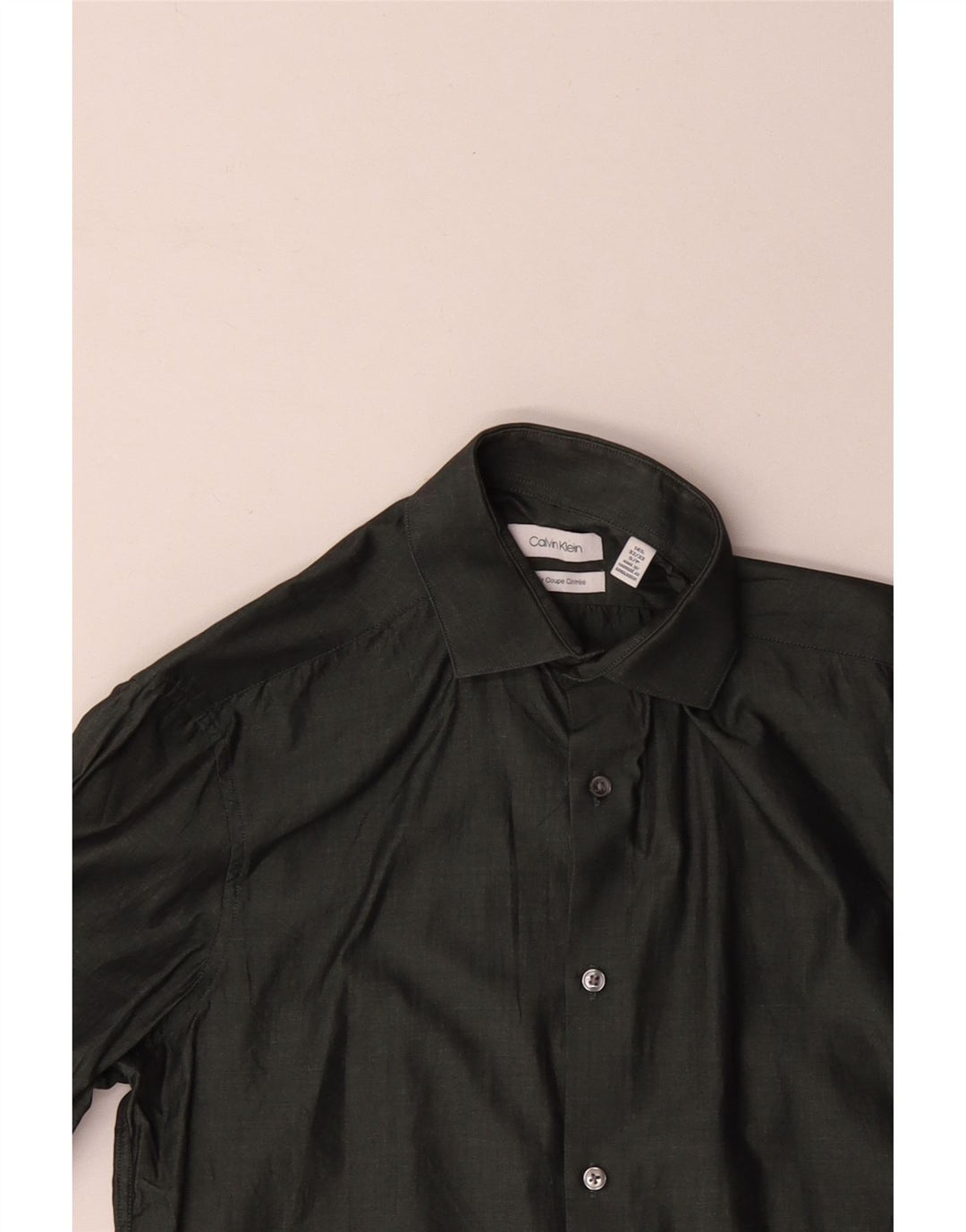 Calvin Klein Herrenhemd Größe 14 1/2 Small Grün