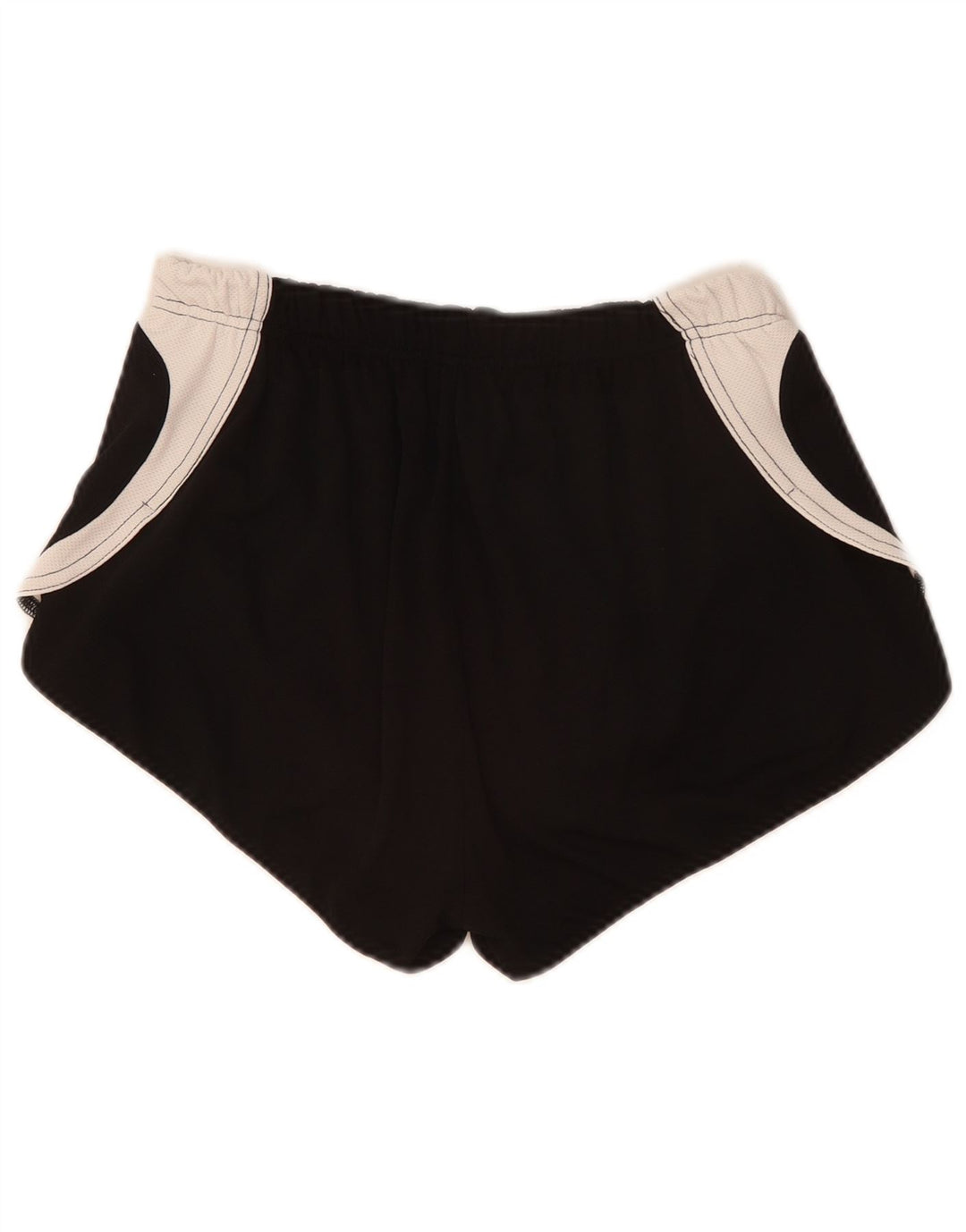 Asics Damen Graphic Sport Shorts UK 12 Mittelschwarzes Colourblock-Polyester
