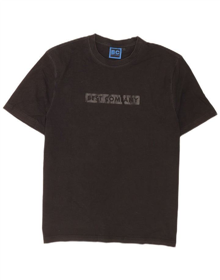 Best Company Herren-T-Shirt mit Grafik, Größe L, Schwarz