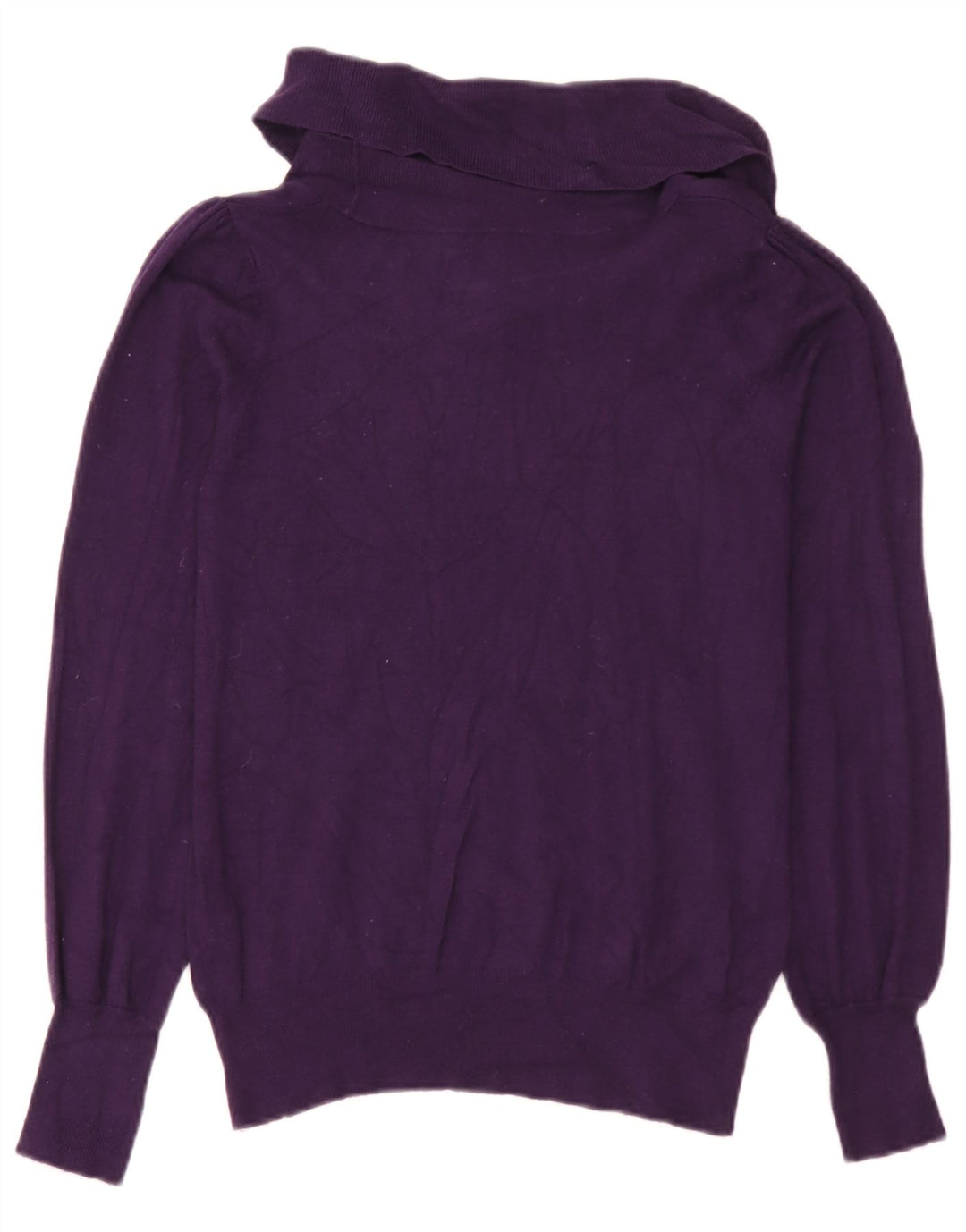 Marks & Spencer Damen-Pullover mit Rollkragen, UK 12, mittelviolette Viskose