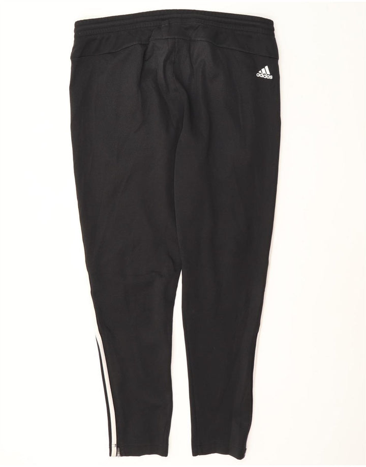 Adidas Herren-Trainingshose, groß, aus schwarzem Polyester