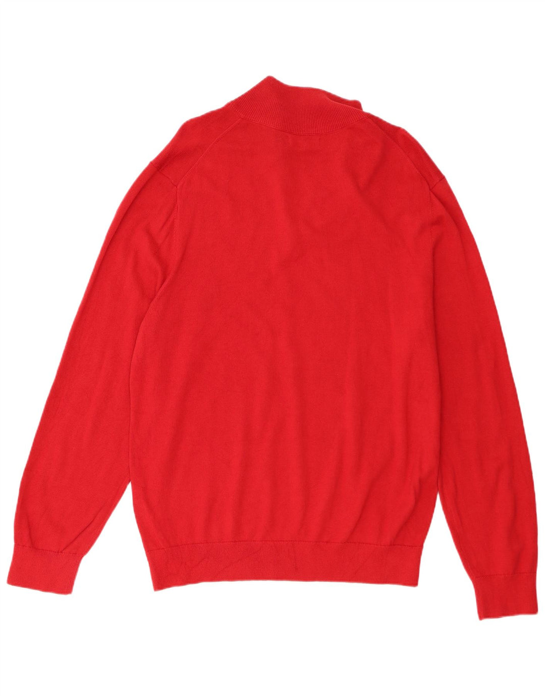 Nautica Herren-Pullover mit Reißverschluss am Hals, große rote Baumwolle