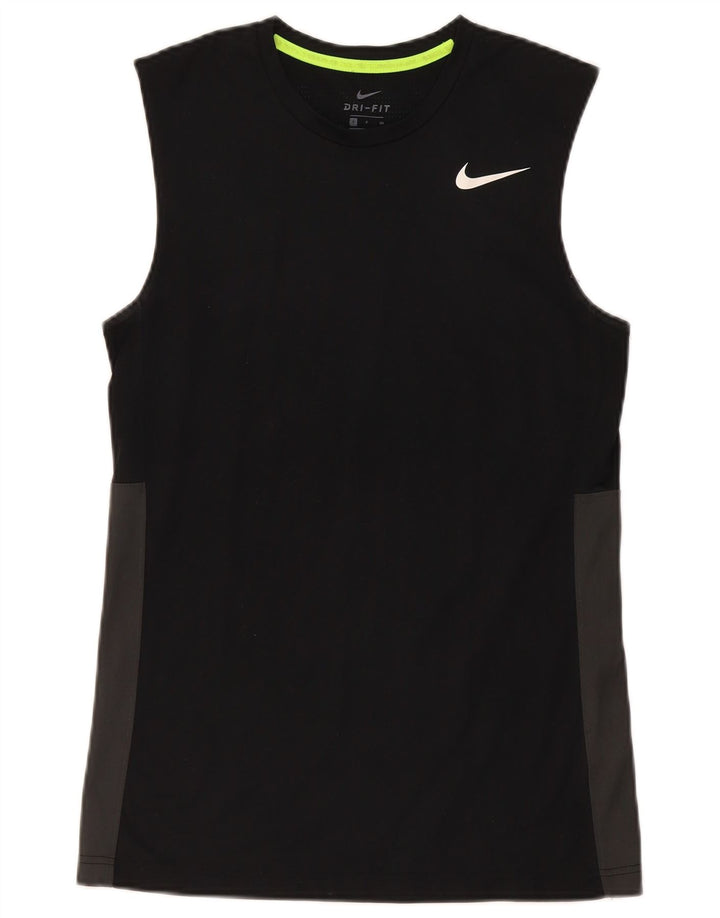 Nike Herren Dri Fit Weste Top Small Schwarz Farbblock