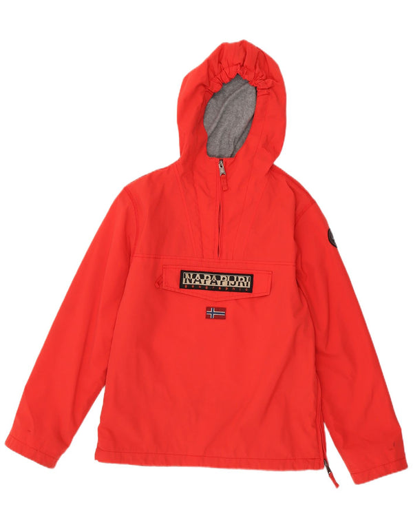 Napapijri Geographic Graphic Anorak-Jacke für Jungen, 13–14 Jahre, rotes Polyamid
