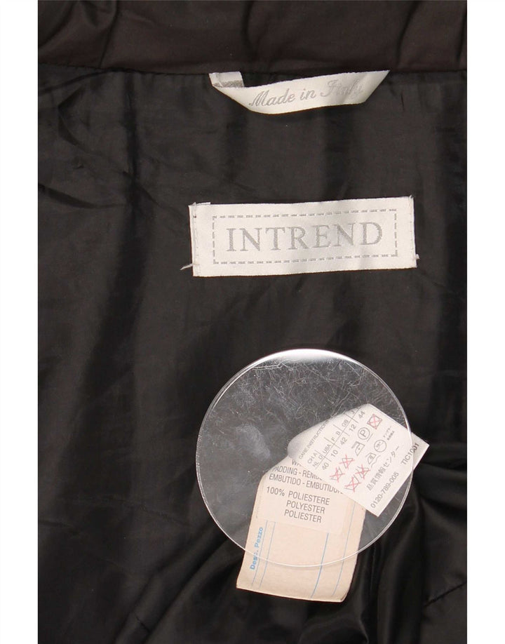 Intrend gepolsterter Damenmantel mit Kapuze, UK 12, Mittelbraun, Polyester