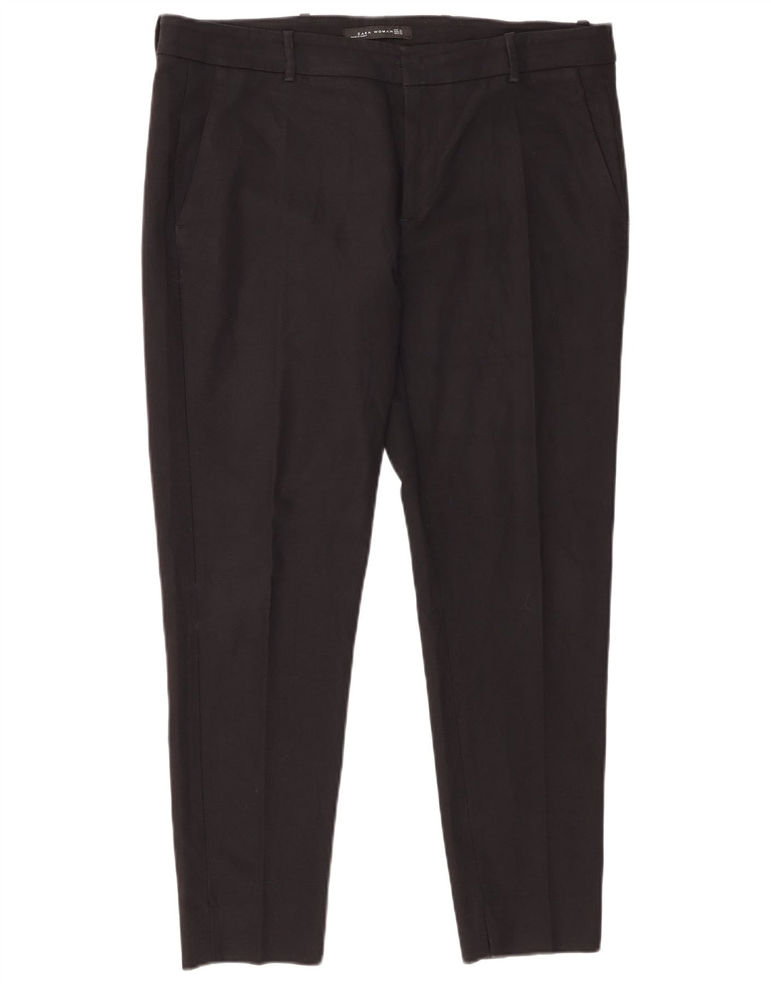 Zara Slim Chino-Hose für Damen, XL, W32, L28, Schwarz, Polyester