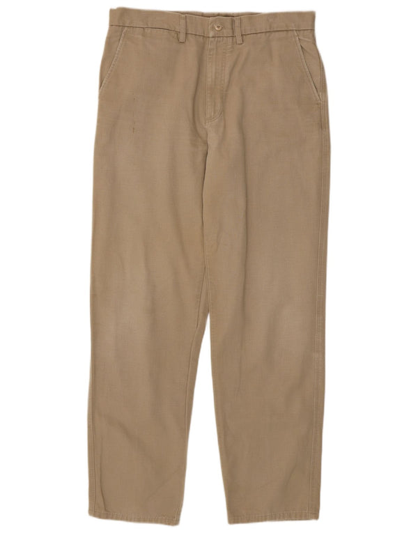 Gerade Chino-Hose für Herren von Avirex, W34, L32, Beige, Baumwolle
