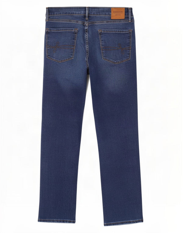 Levi's Damen Denizen High Rise Straight Jeans US 10 Large W30 L27 Blau