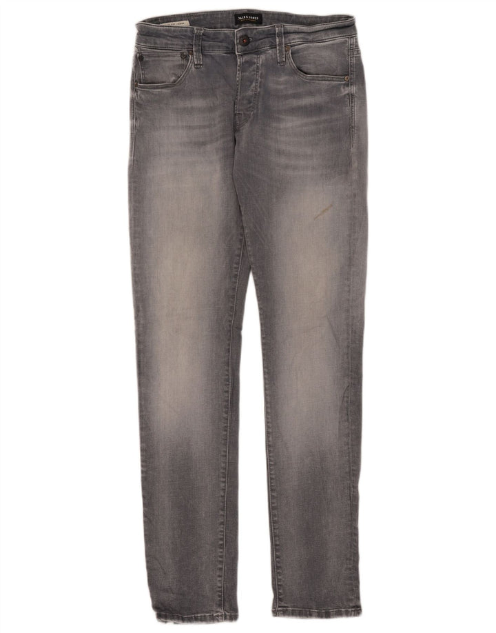 Jack & Jones Herren GLENN Slim Jeans W33 L34 Graue Baumwolle