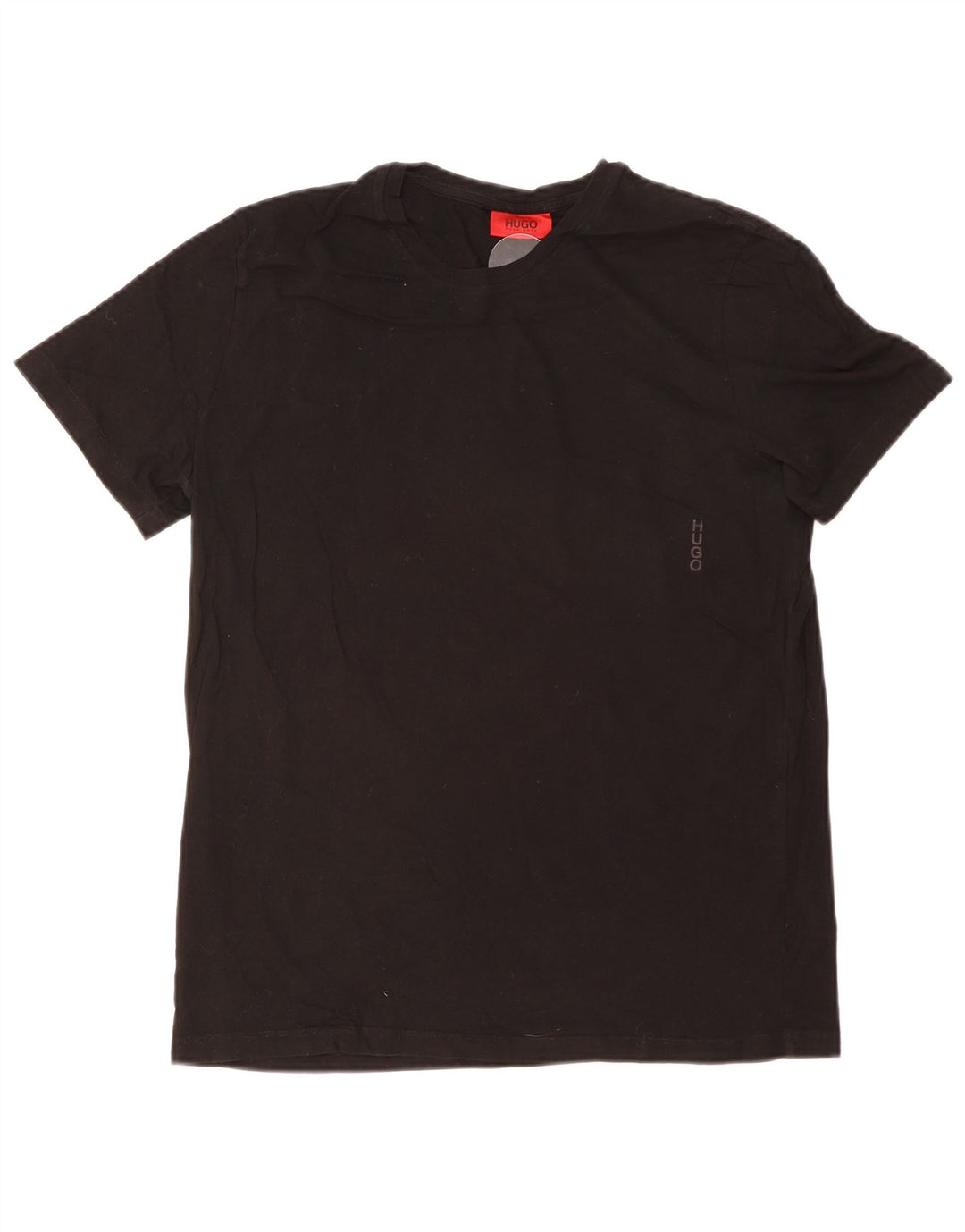 Hugo Boss Herren T-Shirt Top Medium Schwarz Baumwolle