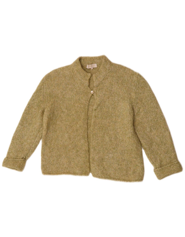 Marella Damen-Cardigan-Pullover UK 14 Großes grünes Mohair