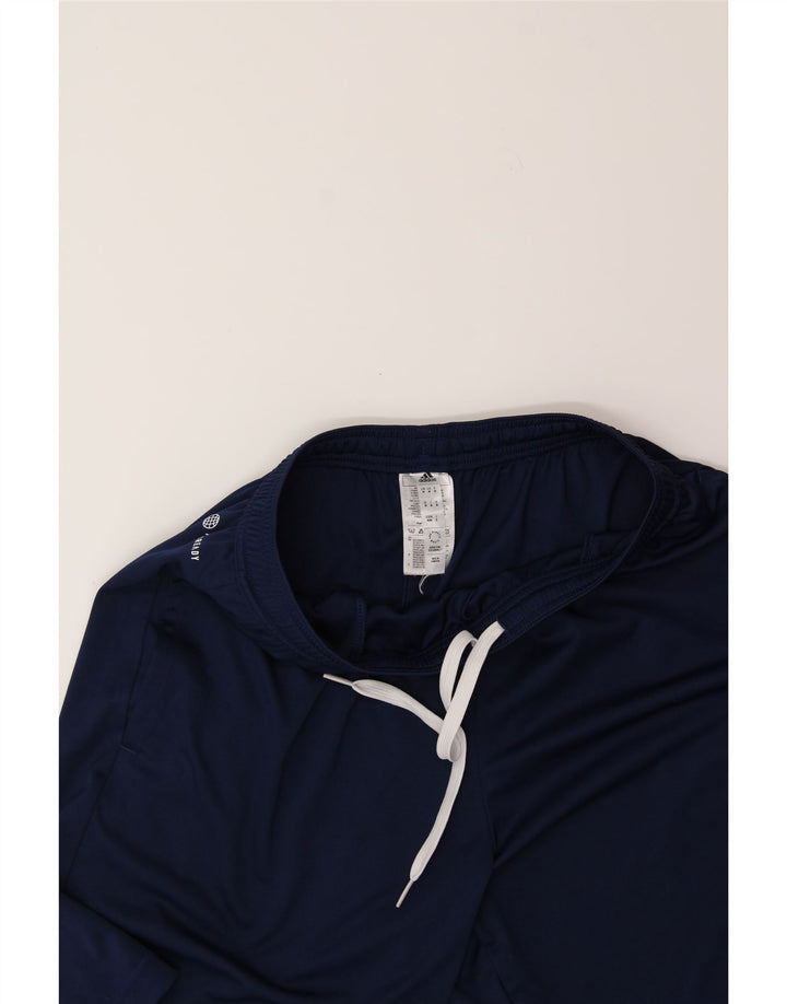 ADIDAS Mens Aeroready Sport Shorts Medium Navy Blue Polyester Vintage Adidas and Second-Hand Adidas from Messina Hembry 