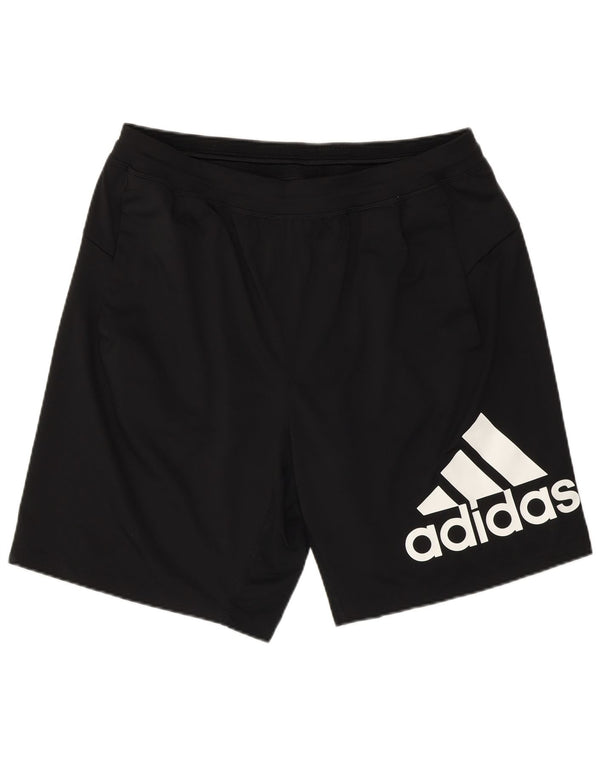 Adidas Herren Aeroready Graphic Sport Shorts Large Schwarz Polyester