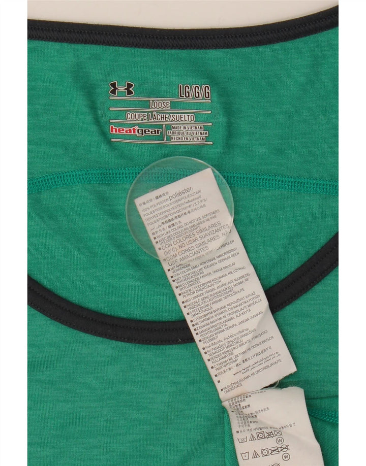 Under Armour Herren Heat Gear Weste, großes grünes Farbblock-Polyester