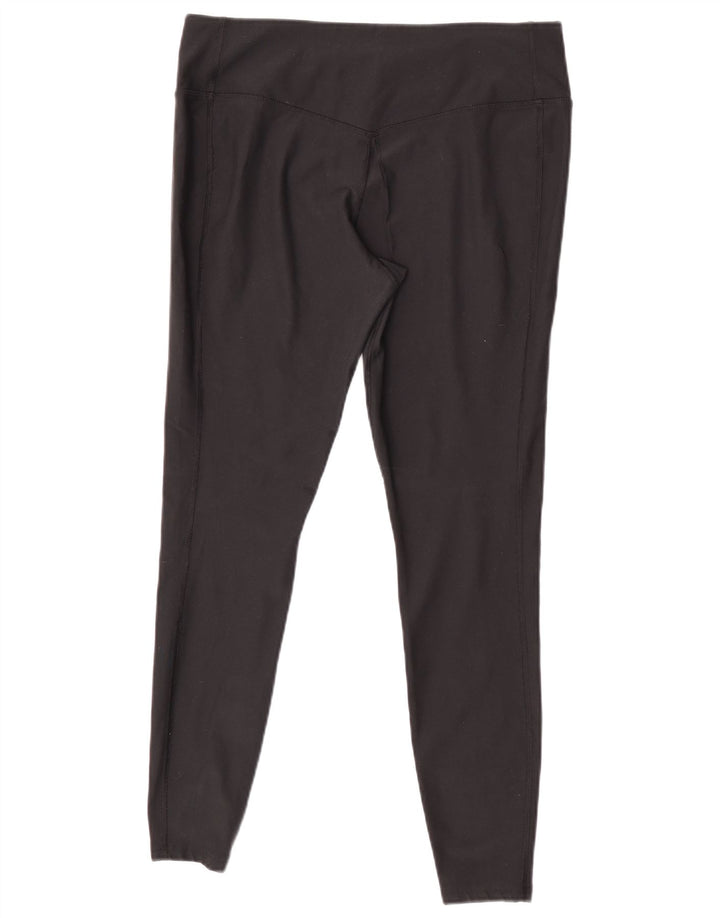 Nike Damen Dri Fit Leggings UK 18 XL Schwarz Polyester