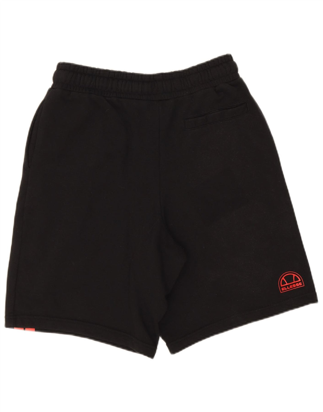 Ellesse Herren-Sportshorts, klein, schwarz, gestreift, Baumwolle