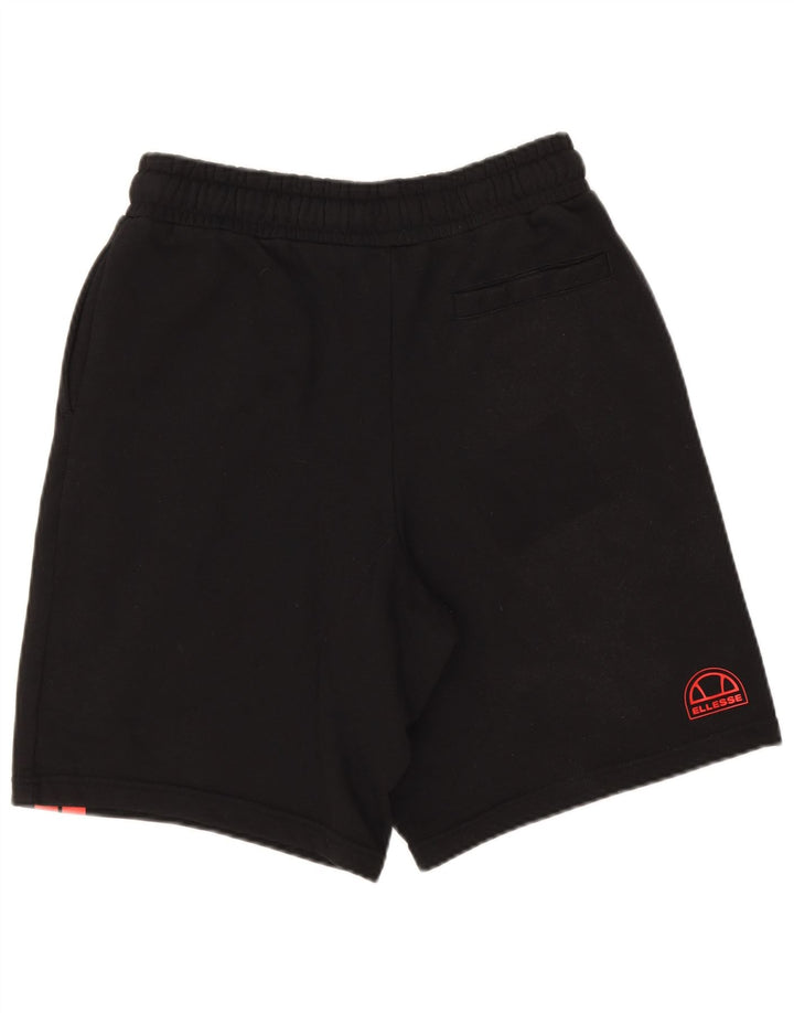 Ellesse Herren-Sportshorts, klein, schwarz, gestreift, Baumwolle