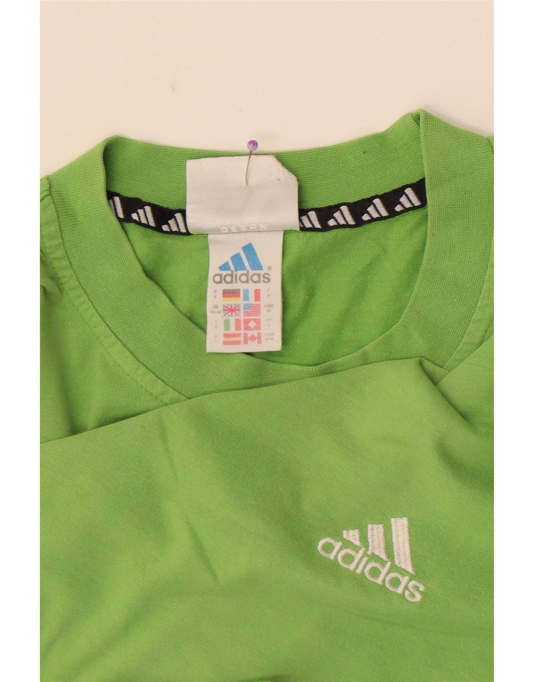 Adidas Herren T-Shirt Top UK 40/42 Mittelgrün