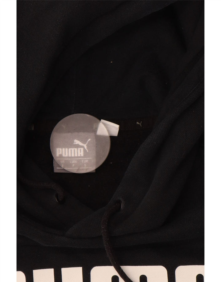 PUMA Herren Graphic Hoodie Pullover Small Schwarz Baumwolle