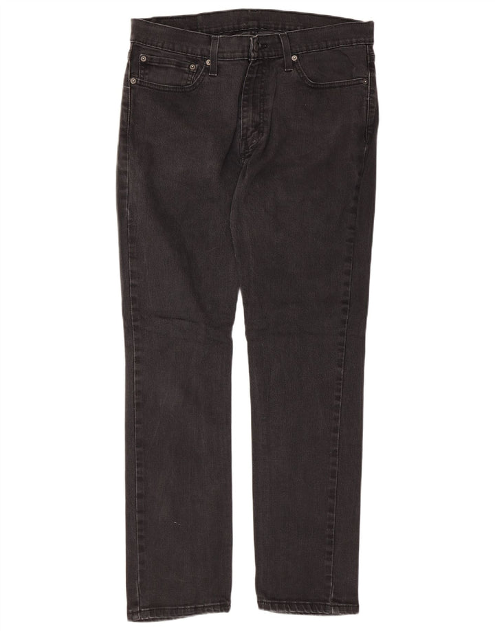 Levi's Herren 511 Slim Tapered Jeans W34 L30 Schwarze Baumwolle