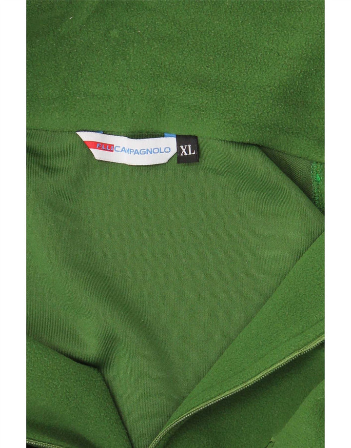 Campagnolo Herren-Fleecepullover mit Reißverschluss, XL, grünes Polyester