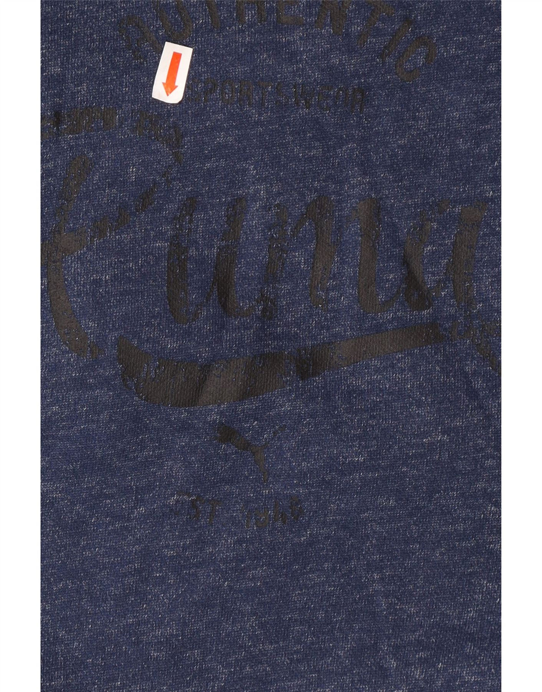 PUMA Damen Übergroßer Kapuzenpullover UK 12 Medium Navy Blue Flecked