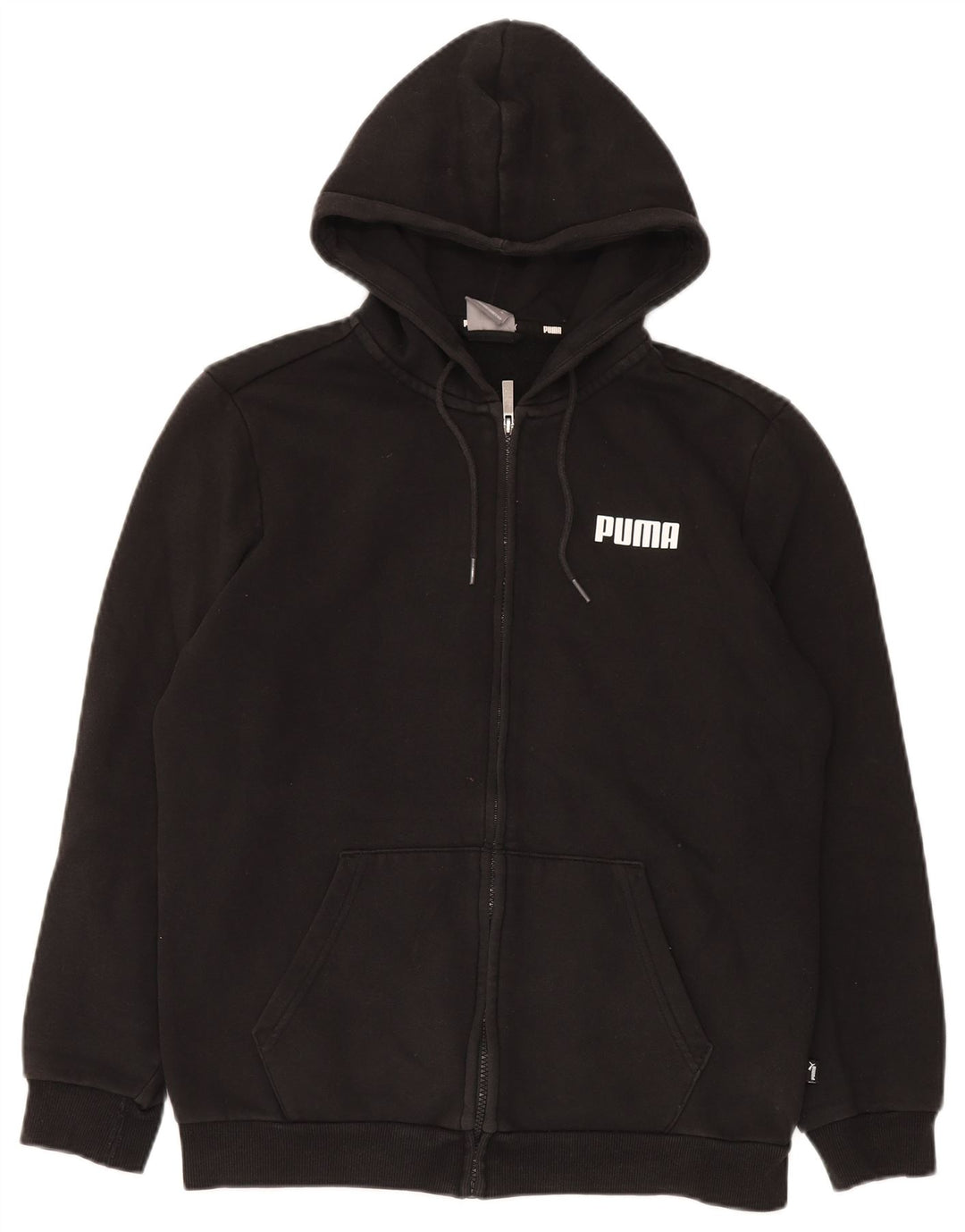 Puma Herren-Kapuzenpullover mit Reißverschluss, mittelgroß, Schwarz