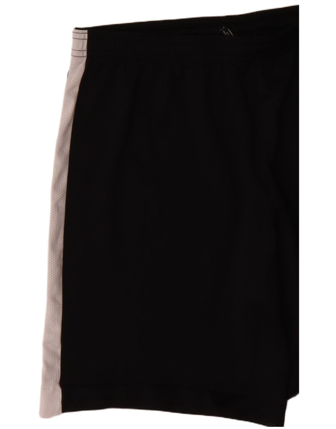 Nike Damen Dri Fit Sport Shorts UK 14 Mittelschwarzes Colourblock-Polyester