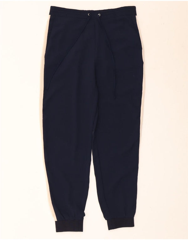 Zara Damen-Trainingshose, Jogginghose, UK 6, XS, Marineblau, Farbblock